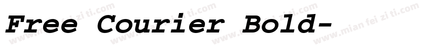Free Courier Bold字体转换
